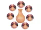 Air Humidifier and Aroma Diffuser with RGB Backlight, USB, Light Brown