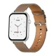 COLMI C28 Smartwatch - Silver / Brown Leather Strap