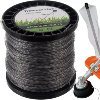 Bigstren 21073 Trimmer Line, Reinforced, Square, 2.4 mm x 100 m