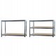 Malatec 23766 Warehouse Storage Shelf Rack, 220x100x45cm