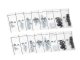 Maclean MC-703 Ceiling Mount Bracket for Two TVs, 23-75\", 50kg, Black