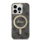 Apple iPhone 14 Pro 6.1\" Guess 4G Print MagSafe Case Cover (GUBPP14LH4EACSK) + Charger, Black
