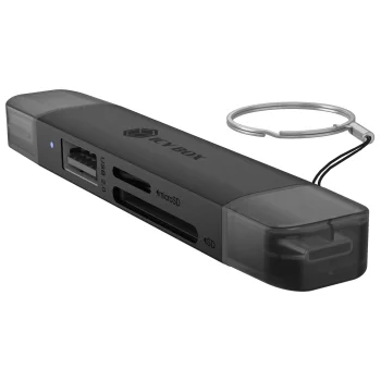 Icy Box IB-CR203-CU3 3-in-1 USB 3.2 Gen 1 Card Reader, Grey