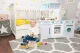 Large wooden play kitchen for children with metal accessories, ECOTOYS