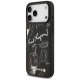 Karl Lagerfeld Grained Pattern&Logo MagSafe Phone Case Cover iPhone 17 Pro Max - Black