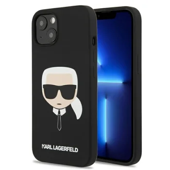 Apple iPhone 13 mini 5,4'' Karl Lagerfeld Silicone Karl's Head Case Cover, Black
