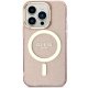 Guess iPhone 14 Pro Case Glitter Gold MagSafe, Pink