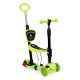 ECOTOYS 3-in-1 Kids Scooter with Seat and Light-Up LED Wheels, Green
