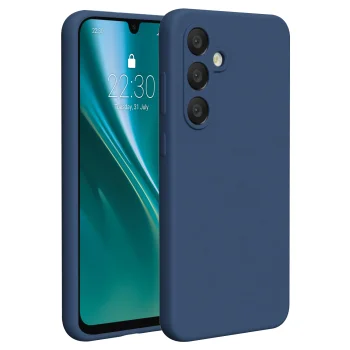 Etteri Silicone Case for Samsung Galaxy S24 FE Dark Blue