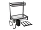 Two-Tier Dish Drying Rack Loft, Black