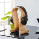 Maclean MC-815O Wooden Headphone Stand, Light Oak