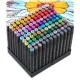 Nukido NK-913 Alcohol Markers with Bag, 120 pcs