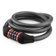 Rockbros RKS531 Cable Bicycle Lock with 5-Digit Code & LED 120cm Black