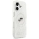 Karl Lagerfeld IML Glitter Karl & Choupette Heads Logo MagSafe iPhone 17 Case - Gray