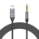 Tech-Protect UltraBoost Audio Lightning / 3.5mm Jack Cable, 1m, Black