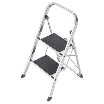 Hailo K70 StandardLine 2-Step Ladder, Silver