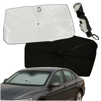 Car Windshield Sun Shade Umbrella Foldable UV Blocker 65x110cm