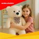 Kruzzel 26099 Large Plush Teddy Bear 100 cm, Cream