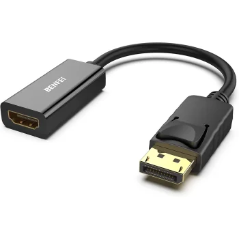 BENFEI DisplayPort 1.2 to HDMI 1.4 Unidirectional 4K Adapter, Black