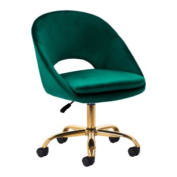 Swivel Beauty Salon Chair 4Rico QS-MF18G Velvet, Green