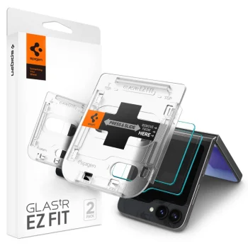 Spigen Glas.tR EZ Fit Tempered Glass for Samsung Galaxy Z Flip 6 (2 pcs)