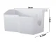 Wall-Mounted Hair Dryer Holder with Organizer Shelf, Light Grey