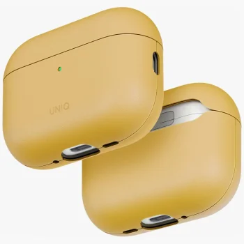 Ausinių dėklas Uniq Lyden Vex skirtas AirPods Pro 3, geltonas