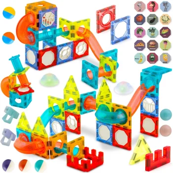 Ricokids RK-763 Magnetic Blocks with Lights, 70+ Pieces