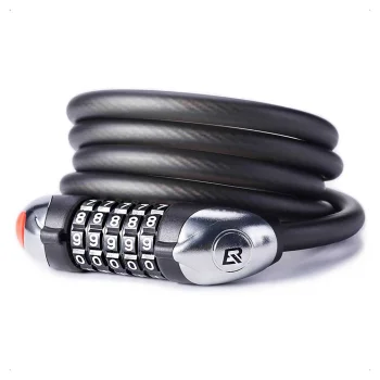 Rockbros RKS531 Cable Bicycle Lock with 5-Digit Code & LED 120cm Black