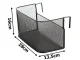 Hanging Metal Organizer Basket for Doors and Shelves, Black
