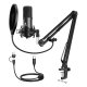 Mikrofons ar statīvu Maono A04E (melns) | Microphone with stand