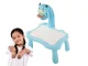 Kids Drawing Projector Table with Markers, Blue