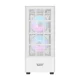 Darkflash A290 White Computer Case with 3 ARGB Fans