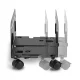 Maclean MC-851 Computer Stand on Wheels, up to 10 kg