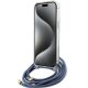 Guess Crossbody Cord 4G Print case for iPhone 15 Pro Max - blue