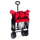 Saliekamais dārza un pludmales transporta ratiņš 100 kg, 85x47 cm, MultiGarden, sarkans