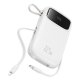 Baseus Qpow2 20000mAh 22.5W Powerbank with Dual Cable with Digital Display + Baseus Simple USB-C 3A Cable 0.3m (White)...