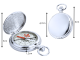 Classic Metal Pocket Compass for Hiking and Survival, Silver