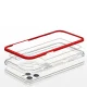 Hybrid Armor Clear 3 in 1 Case for iPhone 11 Pro Max, Red