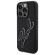 Karl Lagerfeld 3D Rubber Signature Case for iPhone 15 Pro, Black