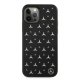Mercedes iPhone 12 / 12 Pro Case Silver Stars Pattern, Black