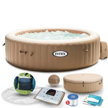 Inflatable SPA Hot Tub 6-Person 216x71cm INTEX 28428 Beige