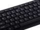 Wireless keyboard with numeric keypad and mouse, USB, silent, black