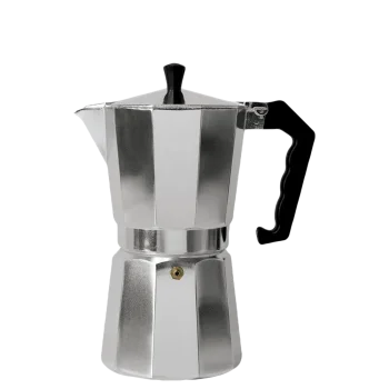 Moka Pot Espresso Coffee Maker 300ml - 6 Cup, Silver