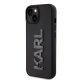 Чехол Karl Lagerfeld для iPhone 15 3D Logo Glitter, черный