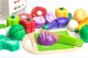 ECOTOYS Wooden Cutting Vegetables Play Food Set for Kids 20 Pieces