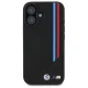 BMW M Meshed Tricolor Stripes MagSafe Case for iPhone 16 - Black