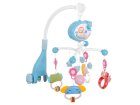 Baby Musical Crib Mobile Projection Toys Rattles + Remote, Blue