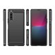 Sony Xperia 10 V Carbon Flexible Cover TPU Case, Black