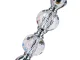 Glamour Glass and Metal Candlestick Set, 3 pcs, Chrome